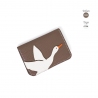 'En L'Air Carte Oie' Nappa Leather Card Holder Volcan