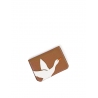 'En L'Air Carte Oie' Nappa Leather Card Holder Cognac