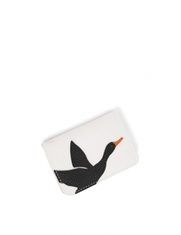 'En L'Air Carte Oie' Nappa Leather Card Holder Snow White