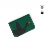 'En L'Air Carte Oie' Nappa Leather Card Holder Vert Pin