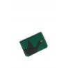 'En L'Air Carte Oie' Nappa Leather Card Holder Vert Pin