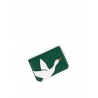 'En L'Air Carte Oie' Nappa Leather Card Holder Vert Pin