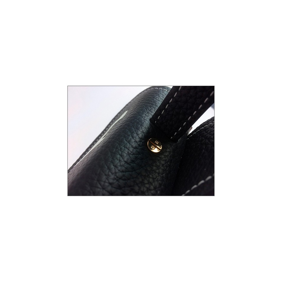 'Chantilly Le chat' Sac à main Cuir Nappa orange & Or