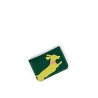 'En L'Air Carte Téckel'  Nappa Leather Card Holder Vert Pin