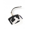 'En L'Air Monnaie Chat'  Nappa Leather Wallet Black