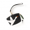 'En L'Air Monnaie Oie' Nappa Leather Wallet Black