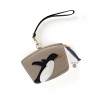 'En L'Air Monnaie Pingouin'  Nappa Leather Wallet Warm grey