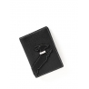 'En L'Air Voyage Téckel' Nappa Leather passport Holder Black