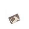 'En L'Air Carte Le Chat' Porte Carte Cuir Nappa Tourterelle