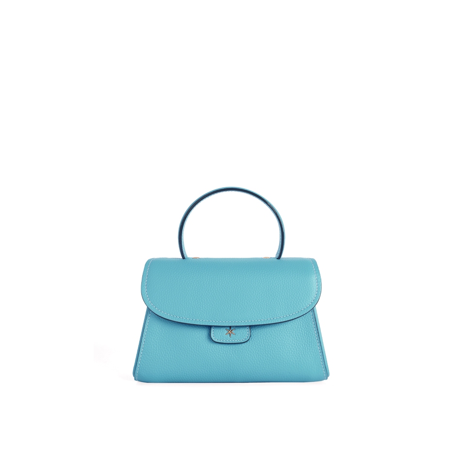 'Chantilly Bis' Nappa Leather handbag Sky Blue & Gold