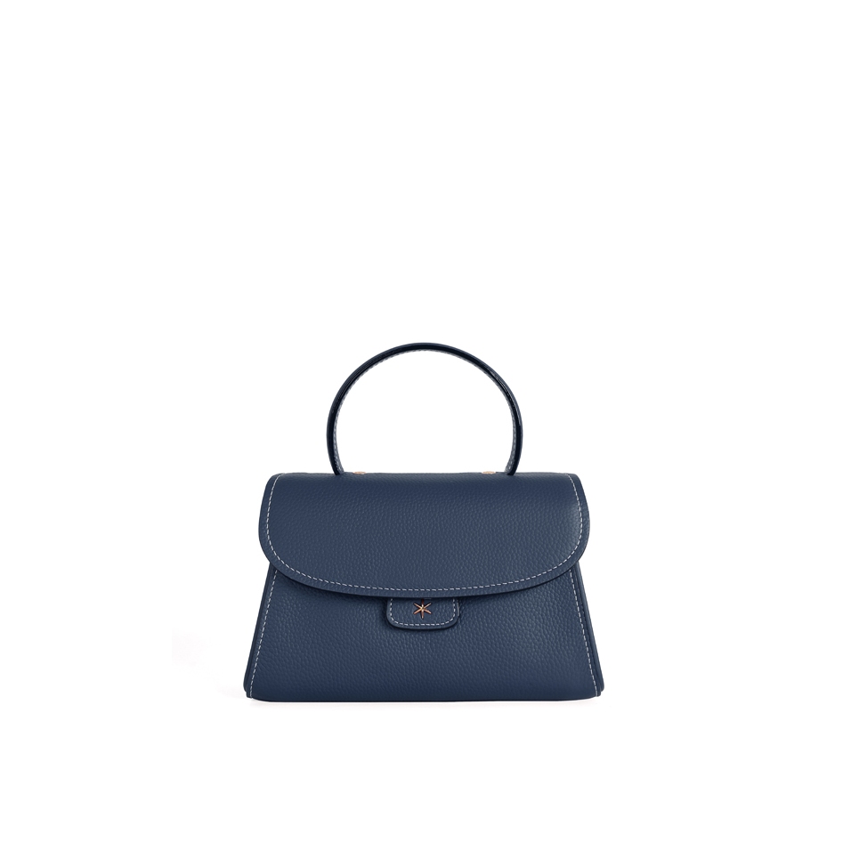 'Chantilly Bis' Nappa Leather handbag Night Blue & Gold
