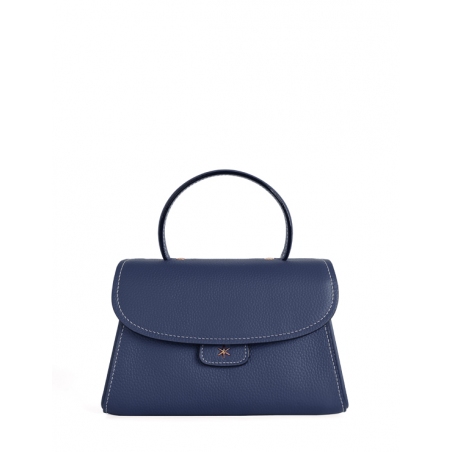 'Chantilly Bis' Nappa Leather handbag Navy Blue & Gold