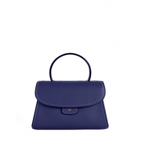 'Chantilly Bis' Nappa Leather handbag Deep Blue & Gold