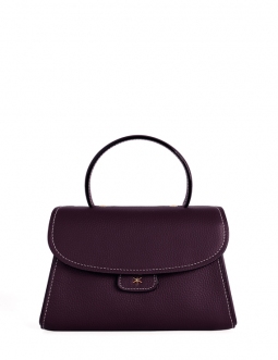 'Chantilly Bis' Nappa Leather handbag Dark Purple & Gold