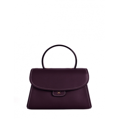 'Chantilly Bis' Nappa Leather handbag Dark Purple & Gold