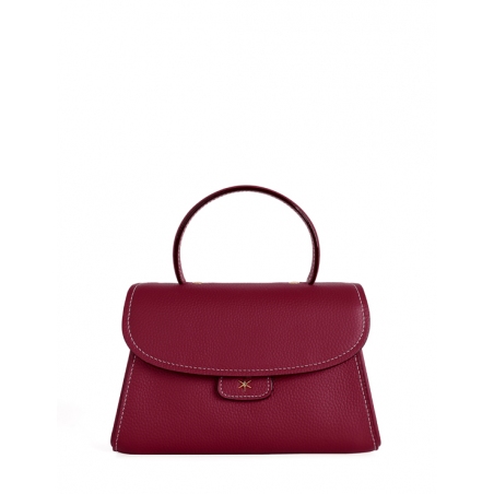 'Chantilly Bis' Nappa Leather handbag Dark Red & Gold