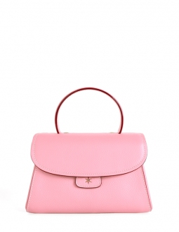 'Chantilly Bis' Sac à main Cuir Nappa Rose Poudré & Or