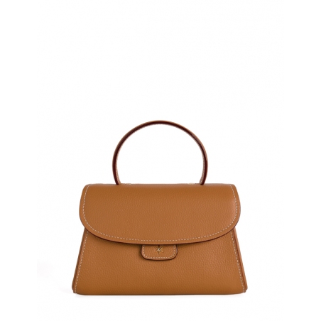'Chantilly Bis' Nappa Leather handbag Cognac & Gold