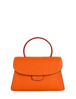'Chantilly Bis' Nappa Leather handbag Orange & Gold