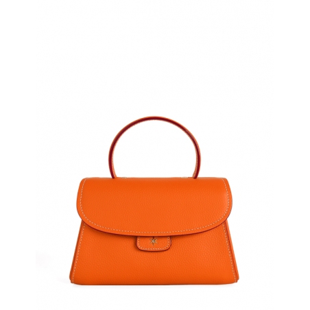 'Chantilly Bis' Nappa Leather handbag Orange & Gold