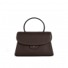 'Chantilly Bis' Nappa Leather handbag Chocolate & Gold