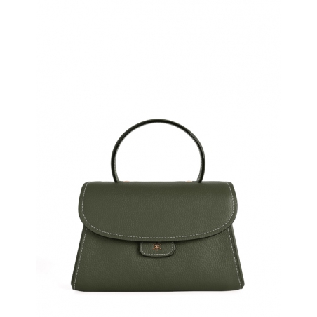'Chantilly Bis' Sac à main Cuir Nappa Taiga & Or