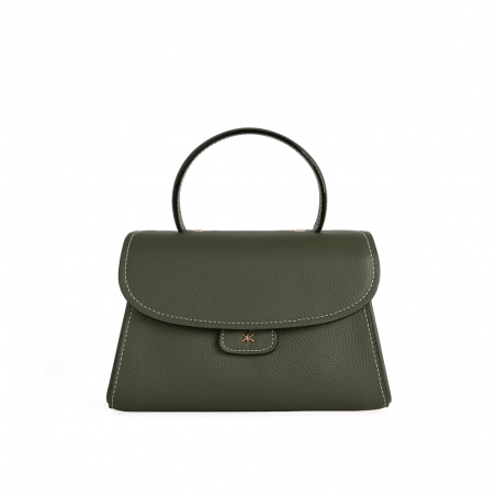'Chantilly Bis' Sac à main Cuir Nappa Taiga & Or