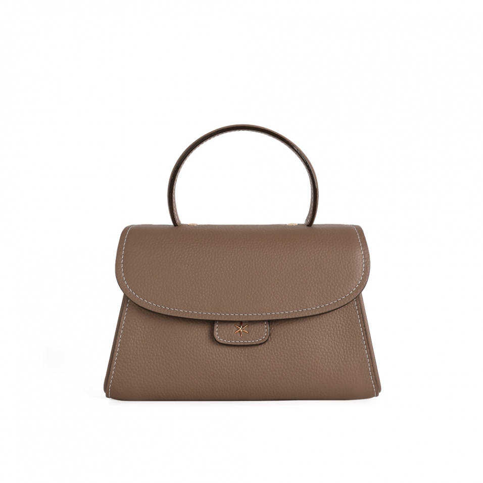 'Chantilly Bis' Sac à main Cuir Nappa Volcan & Or