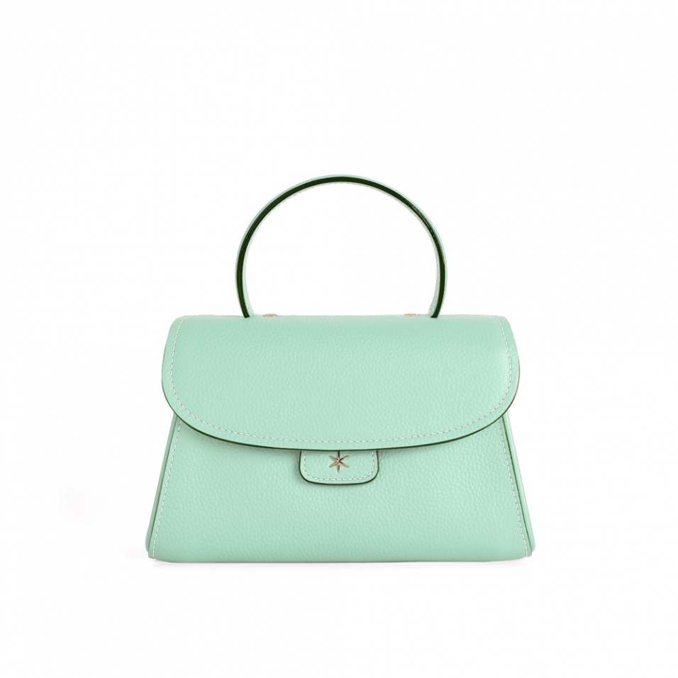 'Chantilly Bis' Nappa Leather handbag Opaline & Gold