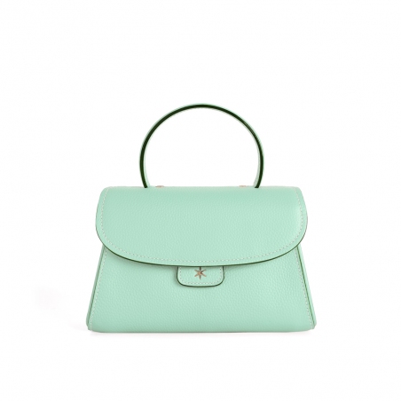 'Chantilly Bis' Sac à main Cuir Nappa Opaline & Or