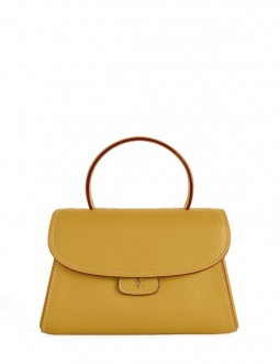 'Chantilly Bis' Nappa Leather handbag Moutarde & Gold