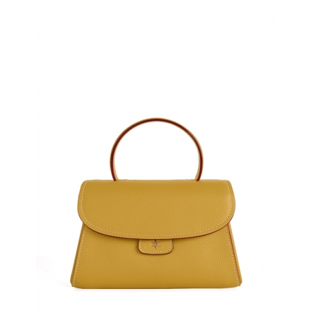 'Chantilly Bis' Nappa Leather handbag Moutarde & Gold