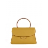 'Chantilly Bis' Sac à main Cuir Nappa Moutarde & Or