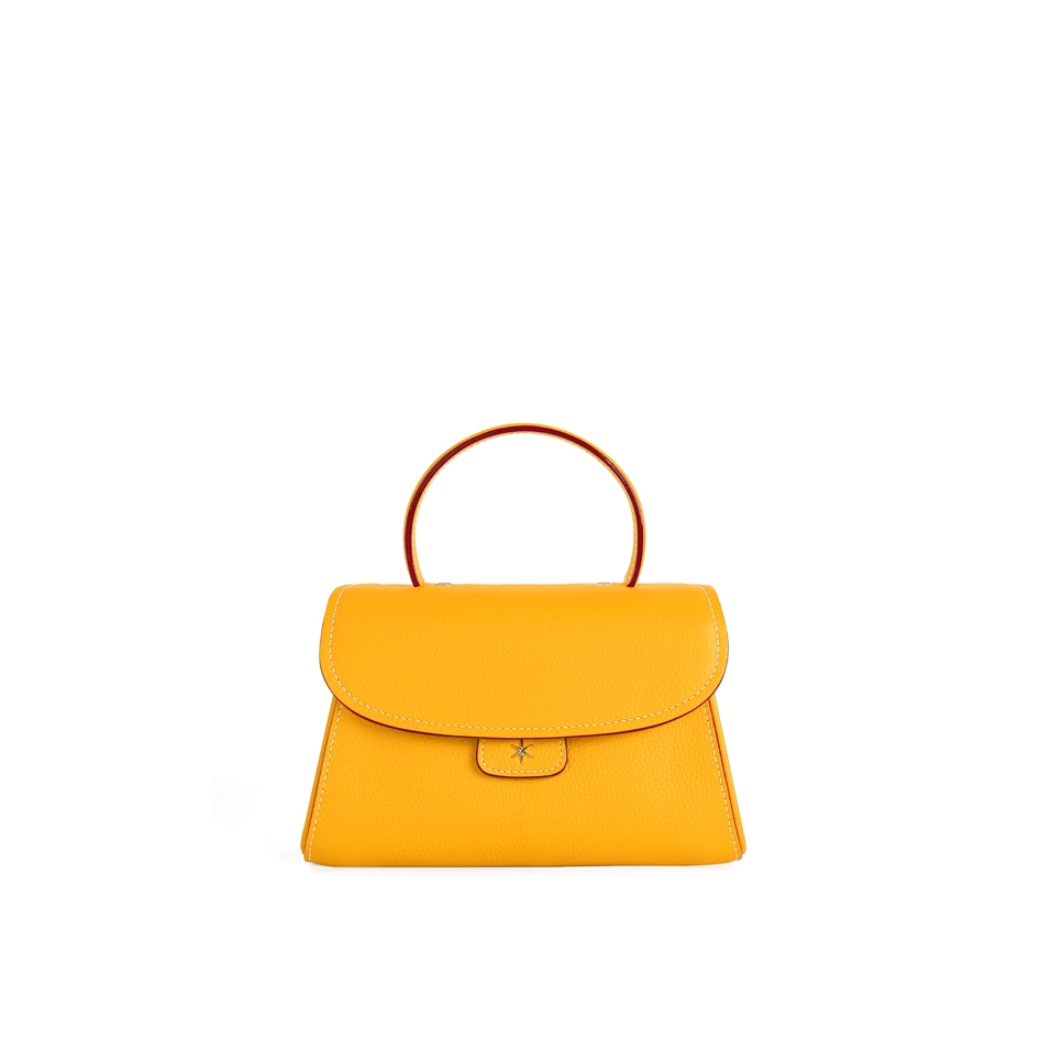 'Chantilly Bis' Sac à main Cuir Nappa Miel & Or