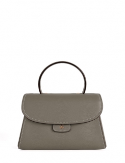 'Chantilly Bis' Nappa Leather handbag Elephant Grey & Gold