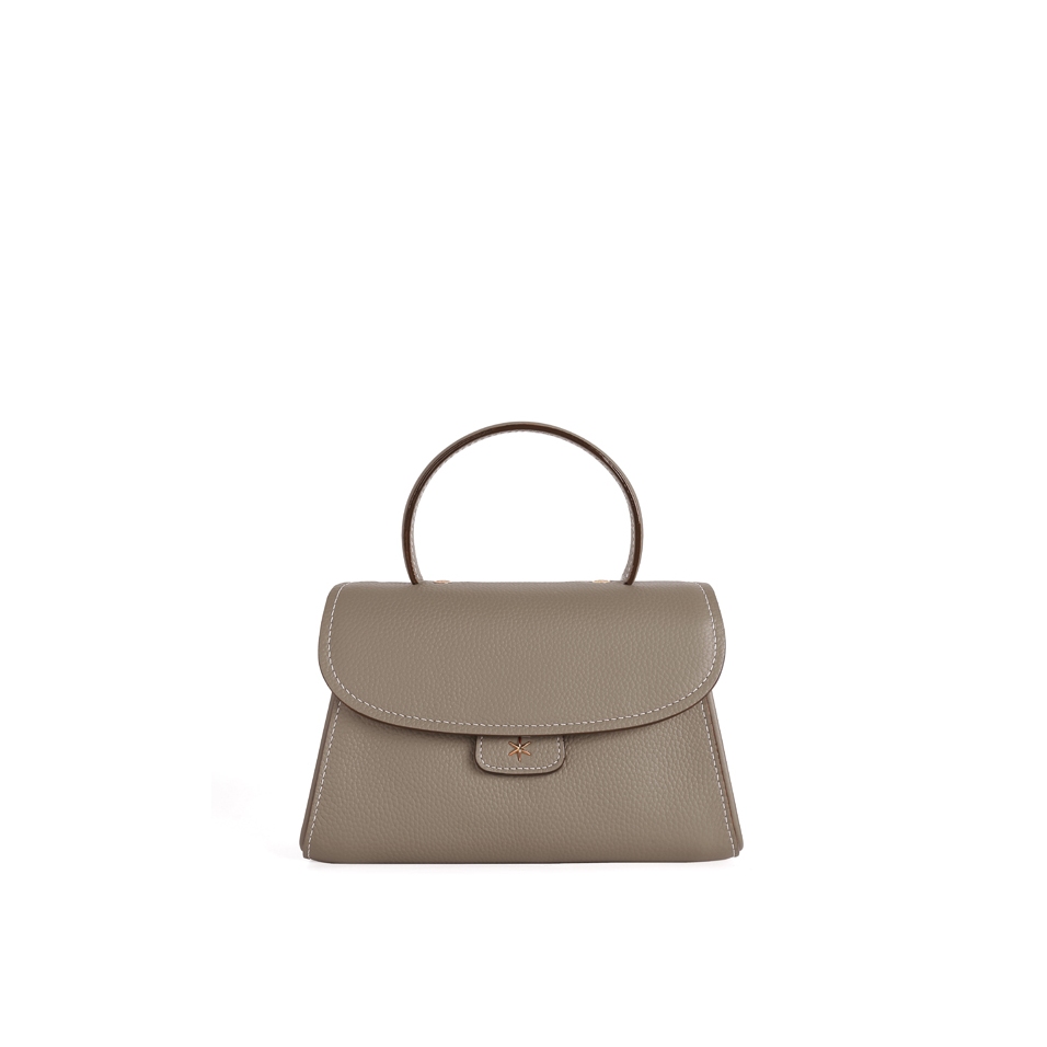 'Chantilly Bis' Nappa Leather handbag Warm Grey & Gold