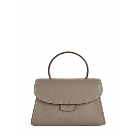 'Chantilly Bis' Nappa Leather handbag Warm Grey & Gold
