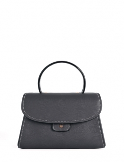'Chantilly Bis' Nappa Leather handbag Ardoise & Gold