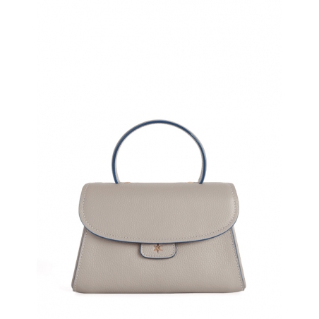 'Chantilly Bis' Sac à main Cuir Nappa Perle & Or