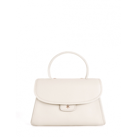 'Chantilly Bis' Sac à main Cuir Nappa Crème & Or