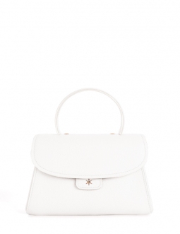 'Chantilly Bis' Sac à main Cuir Nappa Neige & Or