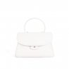 'Chantilly Bis' Sac à main Cuir Nappa Neige & Or