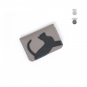 'En L'Air Carte Le Chat' Porte Carte Cuir Nappa Perle