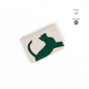 'En L'Air Carte Le Chat'  Nappa Leather Card Holder Cream