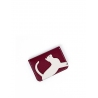 'En L'Air Carte Le Chat' Porte Carte Cuir Nappa Bordeaux