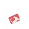 'En L'Air Carte Le Chat'  Nappa Leather Card Holder Watermelon