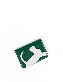 'En L'Air Carte Le Chat'  Nappa Leather Card Holder