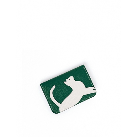 'En L'Air Carte Le Chat'  Nappa Leather Card Holder
