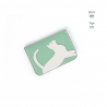 'En L'Air Carte Le Chat'  Nappa Leather Card Holder Opaline