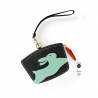 'En L'Air Monnaie Lièvre' Nappa Leather Wallet Black